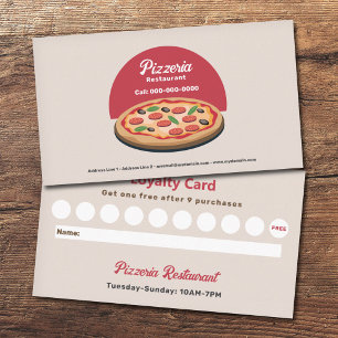Visita Pepperoni Pizza - Cartão de Lealdade para Restaura