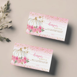 Visita Pequena Fralda de Bebê Floral de Abóbora Cartão Ra