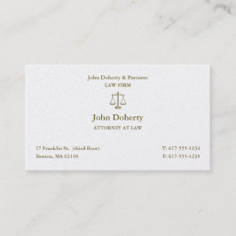 Visita Procurador-Geral | Elegante Lawyer Cartão de visit