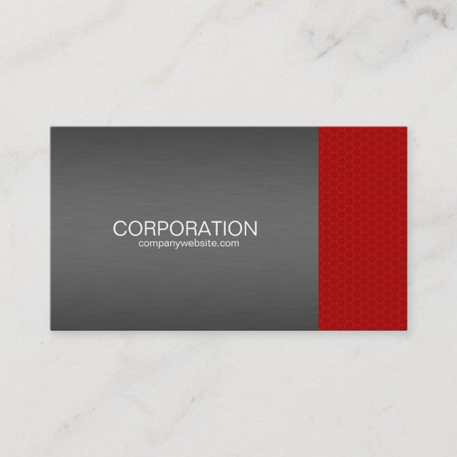 Visita Profissional vermelho do favo de mel, cartão de (Frente)