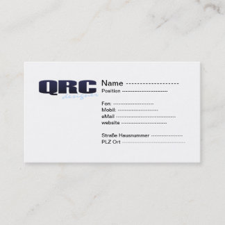 Visita QR código cartão de presentação