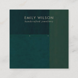 VISITA QUADRADO BLOQUEIO DE COR VERDE DO FRASCO - CARTÃO DE EXIBIÇ