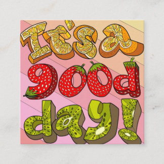 Visita Quadrado Cartão de boas-vindas