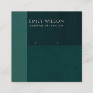 VISITA QUADRADO CARTÃO DE EXIBIÇÃO DE COR VERDE DO FRASCO BLOQU