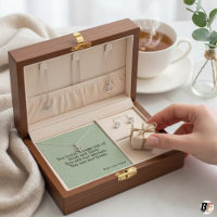 Cartão de Mensagem Caixa de Joias Sage Linen Home 