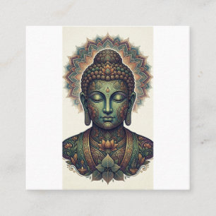 Visita Quadrado Cartão de VisitaArte Pacífica do Buda Dhamma - Pro
