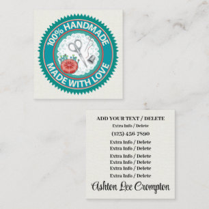 Visita Quadrado Manual com Cartão de Ocupação SQUARE de Amor