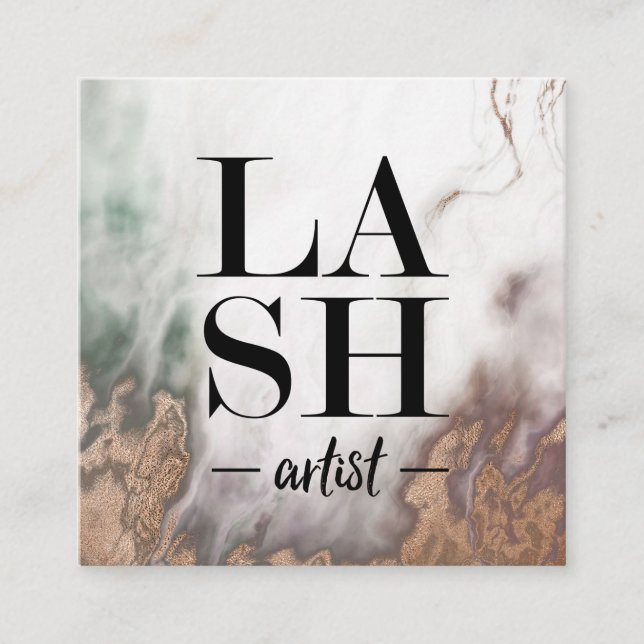 Visita Quadrado Modelo de cartão de negócios DE ARTISTA DO Fumo (Frente)