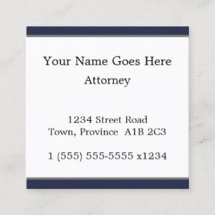 Visita Quadrado Simples, Dapper Professional Lawyer Cartão de visi