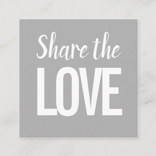 Visita Quadrado Tendência moderna consulte um amigo / cartão de re (Frente)