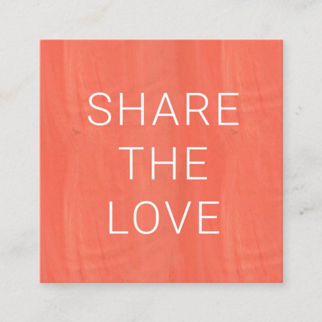 Visita Quadrado Vibrant Summer | Cartão de fidelidade (Frente)