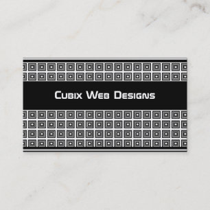 Visita Quadrados geométricos retros cartão de visita, b