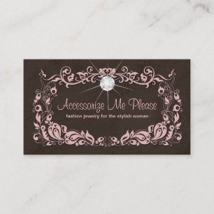 Visita Quadro floral Sd de Brown do rosa do cartão de