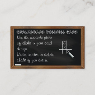 Visita Quadro-negro e modelo de cartão de negócios do g