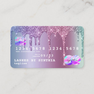Visita Rosa de Cartão de Crédito Discagem Dourada sereia