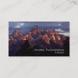 Visita Roxo do cartão de Tetons do negócio