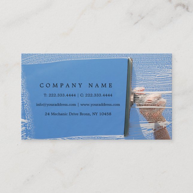 Visita Serviço da limpeza de janela para o cartão das (Frente)