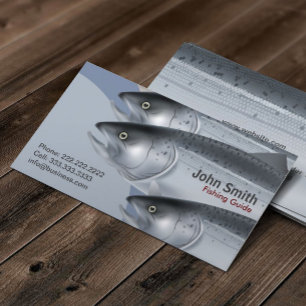 Visita Serviço de Guia de Pesca Profissional Cartão de 