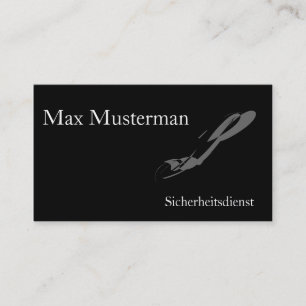 Visita Serviço de segurança cartão de presentação