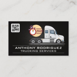 Visita Serviços de Caminhão Semi   Código QR Cartão d