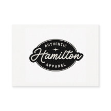 Seu logotipo, preto e branco, cartão de atendiment