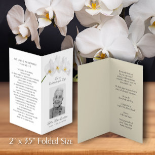Visita Simples Cartão com fotos de Oração para Memorial F