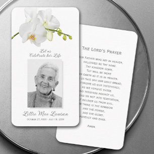 Visita Simples Cartão com fotos de Oração para Memorial F