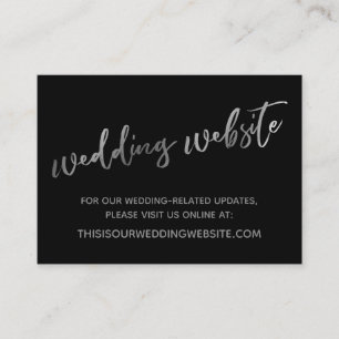 Visita Site do Silver Black Wedding e Salvar o Cartão de
