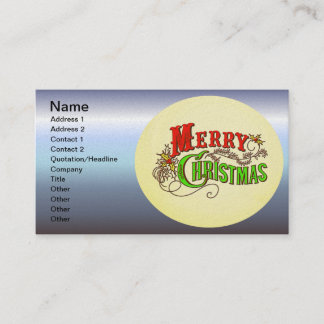 Visita Slogan de Cartão de Vintagem Feliz de Natal
