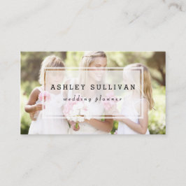 Visita Sobreposição de Fotos Moderna | Fotografia Cartão 