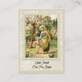 Visita St Joseph que anda com o cartão santamente de
