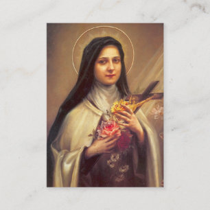 Visita St. Therese & cartão santamente de St Francis de