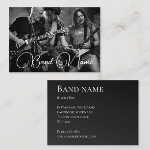 Visita Sua banda de música de fotografia é Cartão de visi