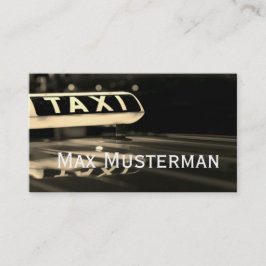 Visita TÁXI cartão de presentação