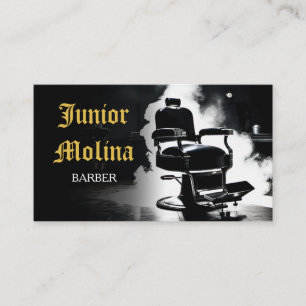 Visita Tema de fumaça   Barber   Barbershop Cartão de vis