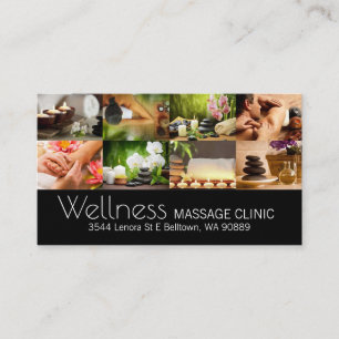 Visita Terapêutica de Massagem, Clínica, Cartão de vis