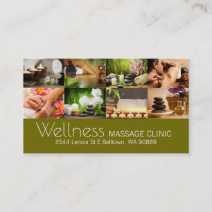 Visita Terapêutica de Massagem, Clínica, Cartão de vis