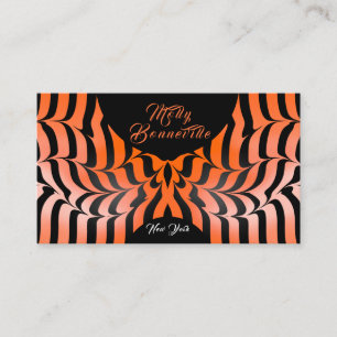 Visita Tiger Impressão Stripes Na moda Boutique Cartão de