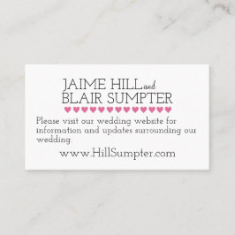 Visita Tipografia Rosa com Cartão de Gabinete para o Site