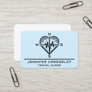 Visita Viagem Nurse RN, LVN, LPN, Caretaker Cartão de vis