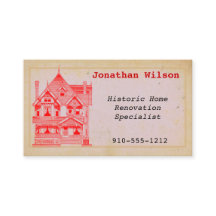 Vintage House Real Estate Renovation Cartão de vis