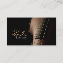 Visita Violin, Lições Musicais, Instrutor Cartão de visit