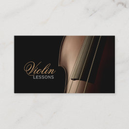 Visita Violin, Lições Musicais, Instrutor Cartão de visit