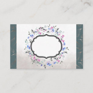 Visita Watercolor Floral Leaf Designers Cartão de visit