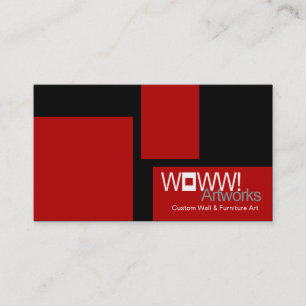 Visita Woww! Modelo de cartão de negócios à moda