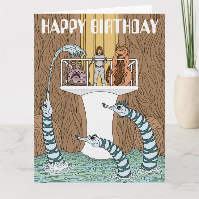 Visitando a Piscina do Cartão de Aniversário Piptr (Frente)