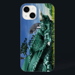 Visitante surpresa - Gato bonito na cabeça do Drag<br><div class="desc">Dragão ficou surpreso quando acordou do cochilo para encontrar uma cinza grudada em sua cabeça lavando-se calmamente. Este seria um presente excelente para qualquer um que ama dragões ou gatos ou ambos.</div>