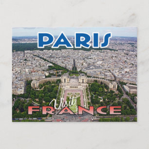 Visitar... Paris, França - cartão postal