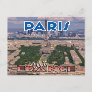 Visitar... Paris, França - cartão postal