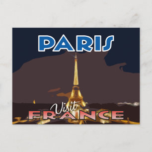 Visitar... Paris, França - cartão postal